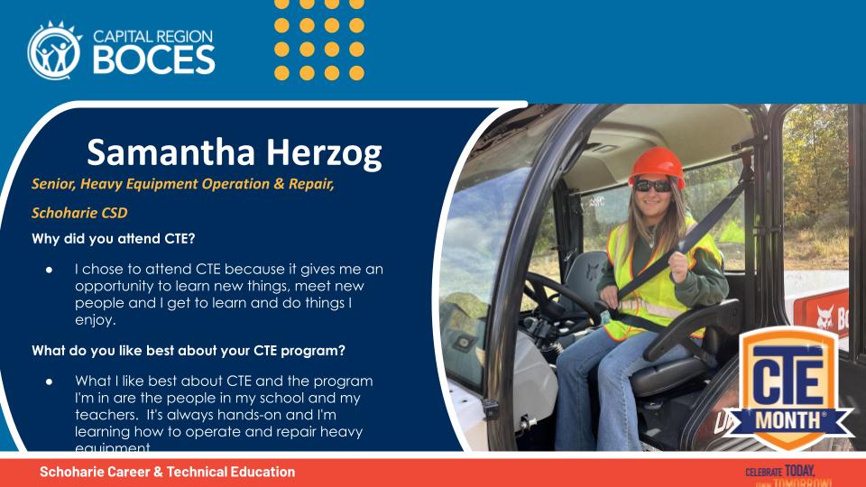 CTE Month Samantha Herzog